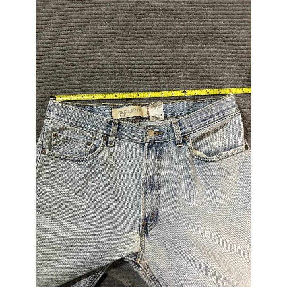 2005 Men's Levi's‎ 505 34x32 Y2K Light Wash Blue Jeans Regular Fit
